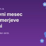 Svetovni mesec Alzheimerjeve bolezni – spominčice na vijolični podlagi